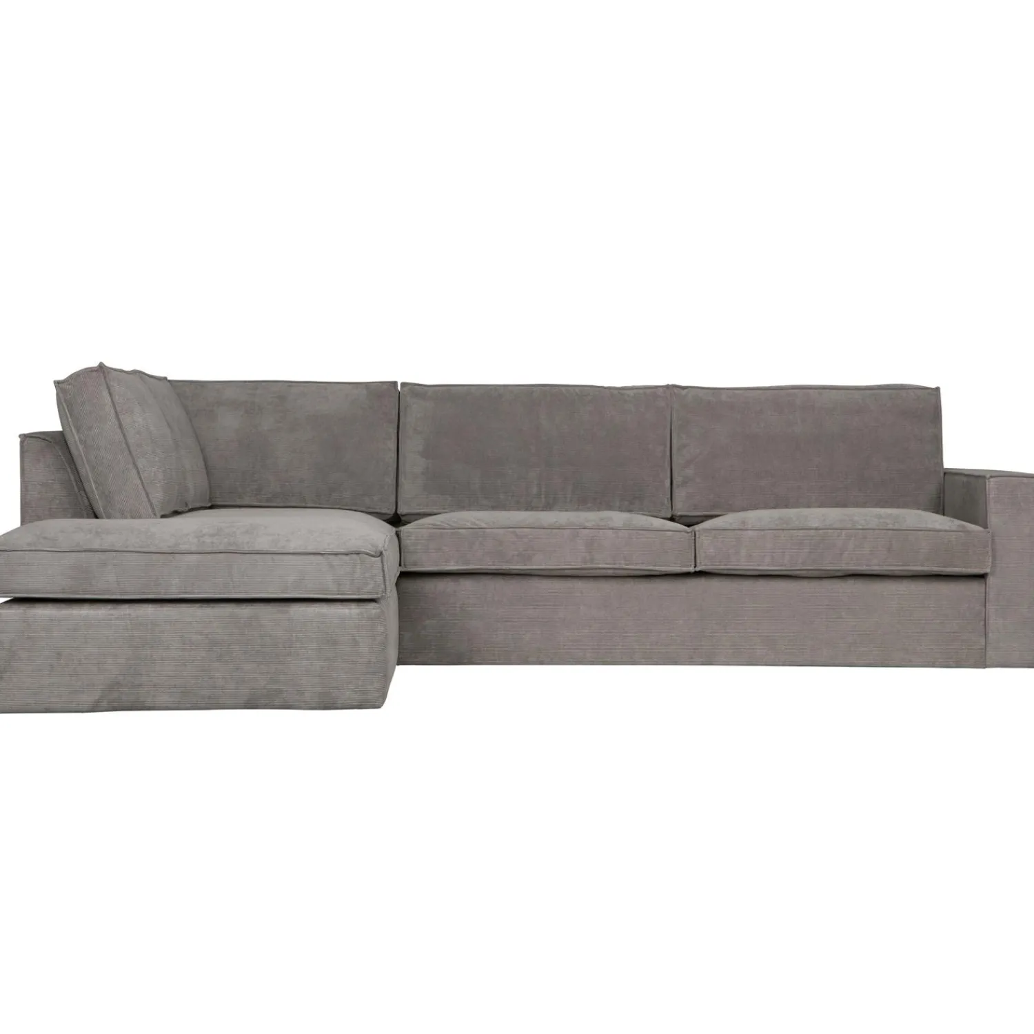 Best WOOOD Thomas hoekbank ribstof links Verweerd groen