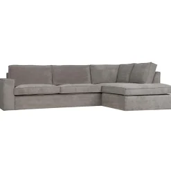 Best WOOOD Thomas hoekbank ribstof rechts Verweerd groen