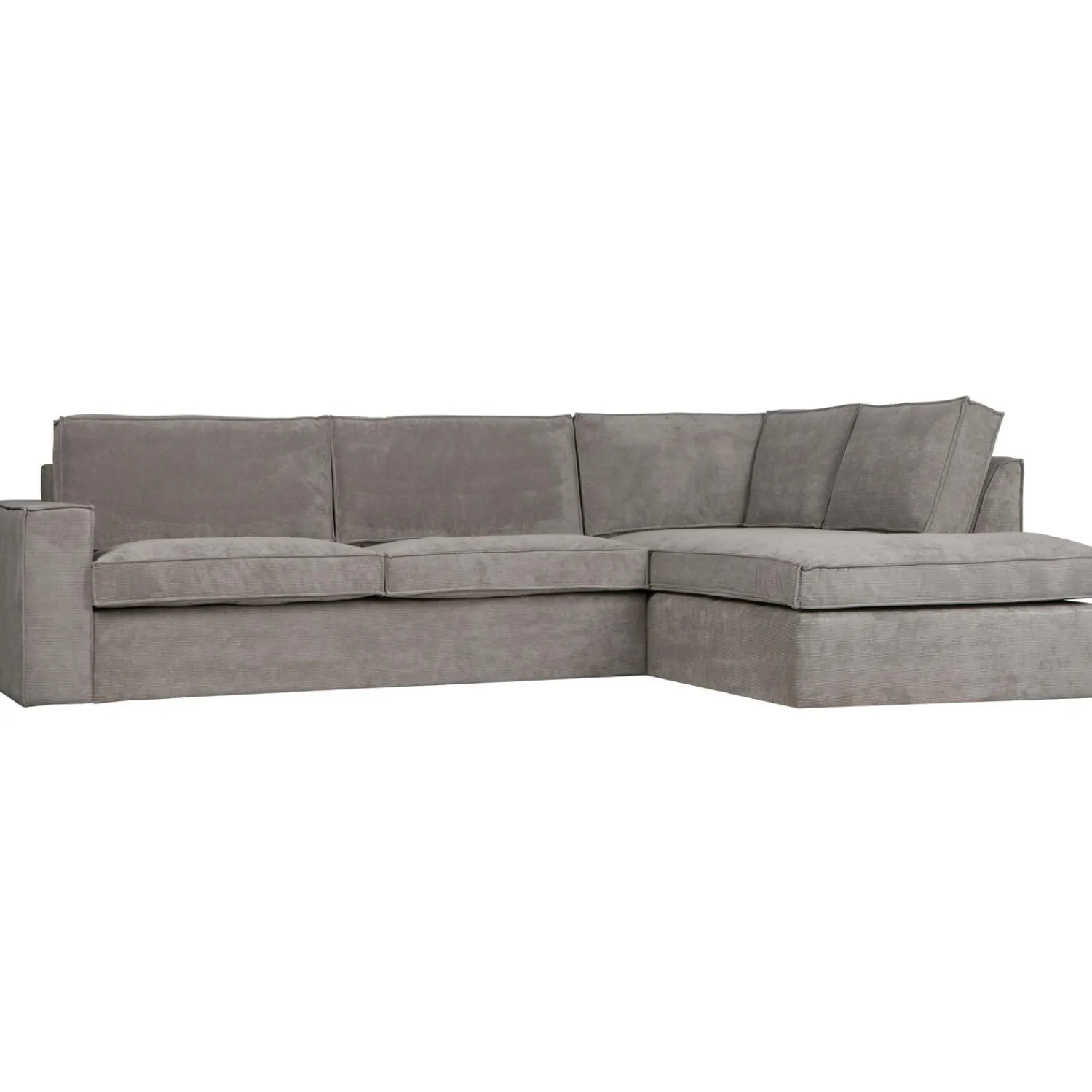 Best WOOOD Thomas hoekbank ribstof rechts Verweerd groen