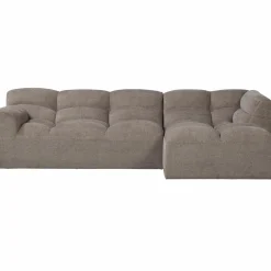 New WOOOD Tibas chaise longue rechts in de geweven stof zand