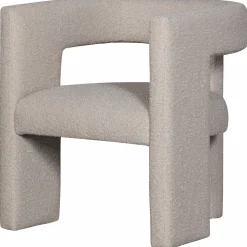 Clearance WOOOD Tiwa fauteuil bouclé Beige