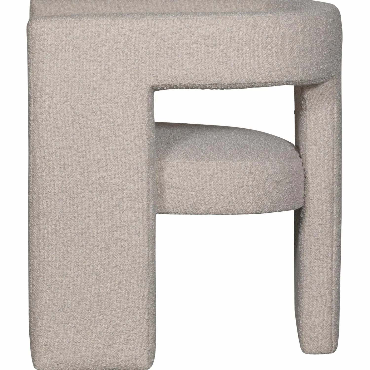 Clearance WOOOD Tiwa fauteuil bouclé Beige