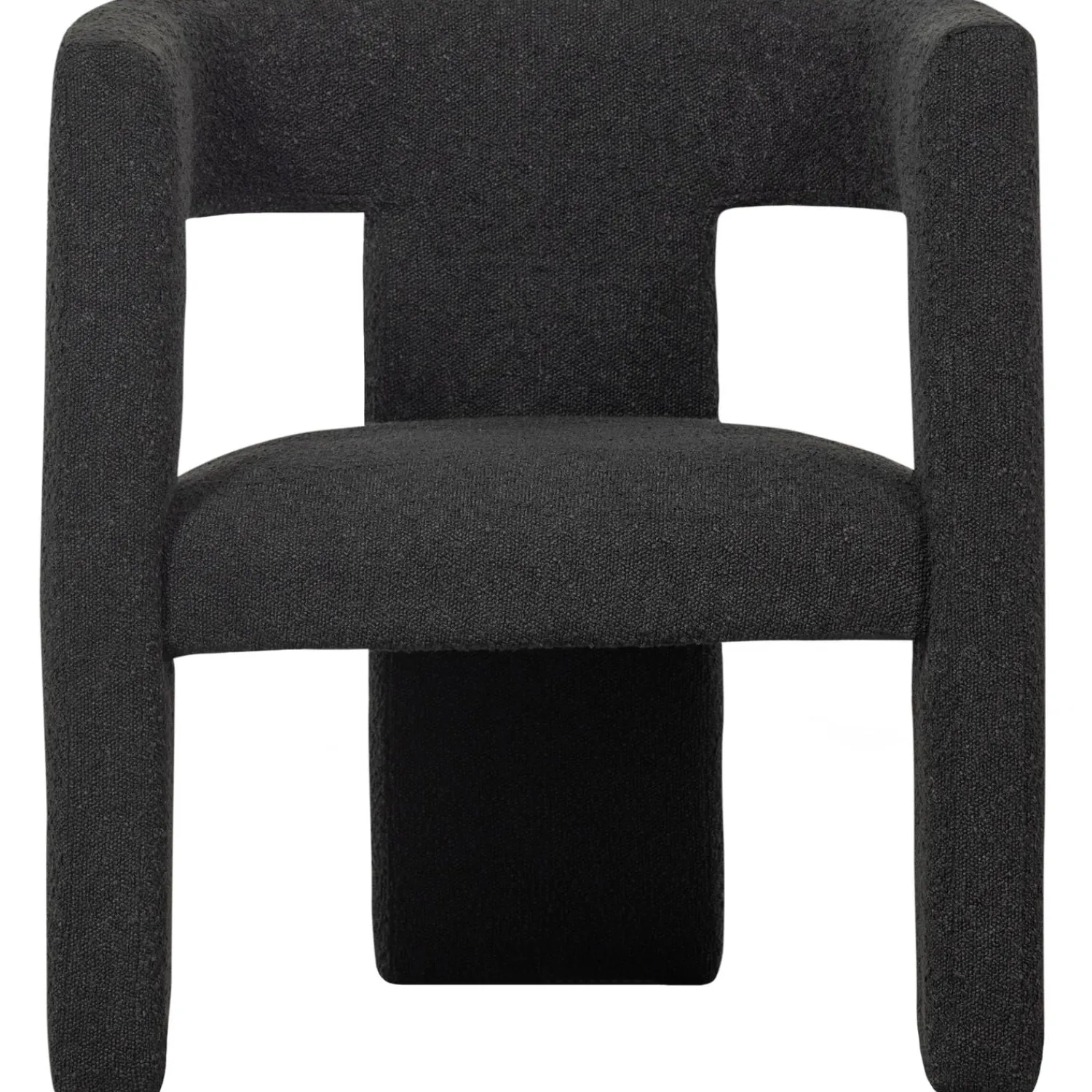 Outlet WOOOD Tiwa fauteuil bouclé Donkergrijs