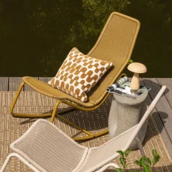 New WOOOD Tom tuin schommelstoel Honinggeel