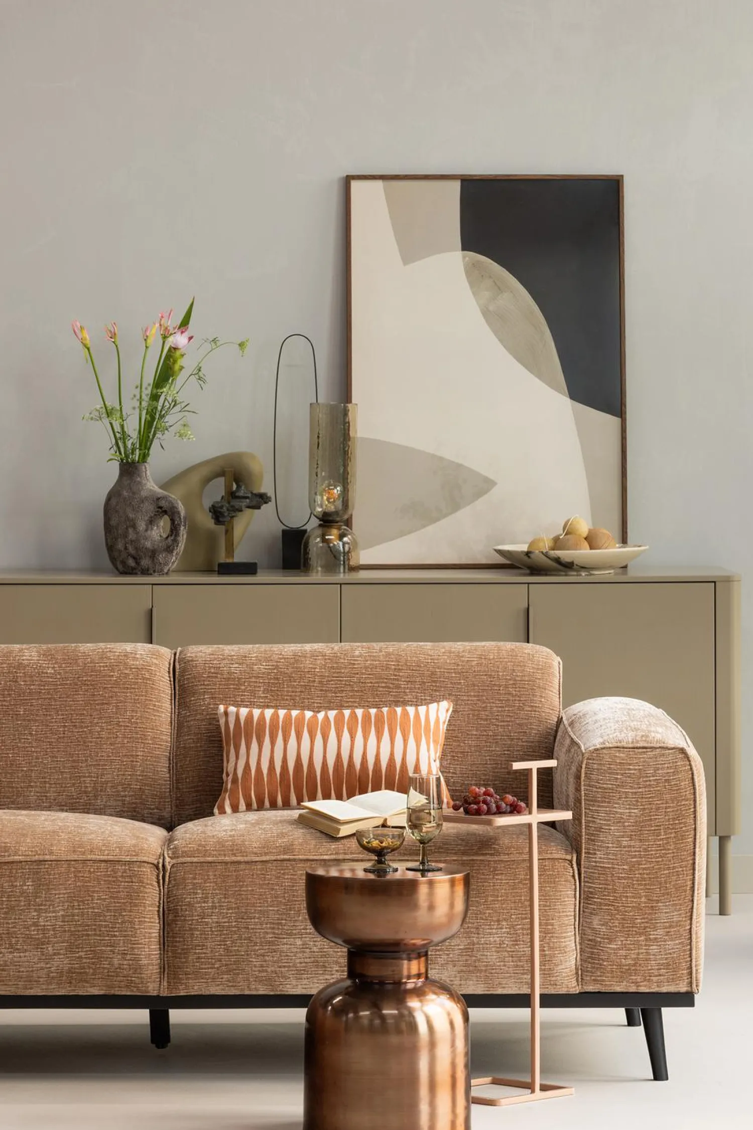 Outlet WOOOD Toste bijzettafel metaal oud roze Oudroze