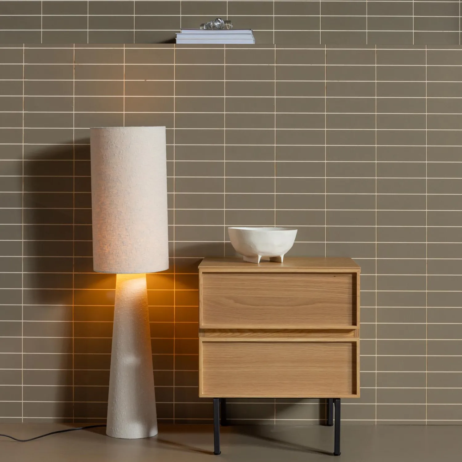 Best WOOOD Tours ladekast/nachtkastje 2 lades melamine/MDF Naturel