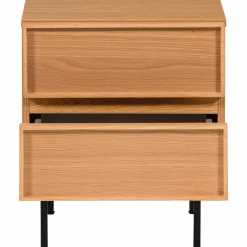 Best WOOOD Tours ladekast/nachtkastje 2 lades melamine/MDF Naturel