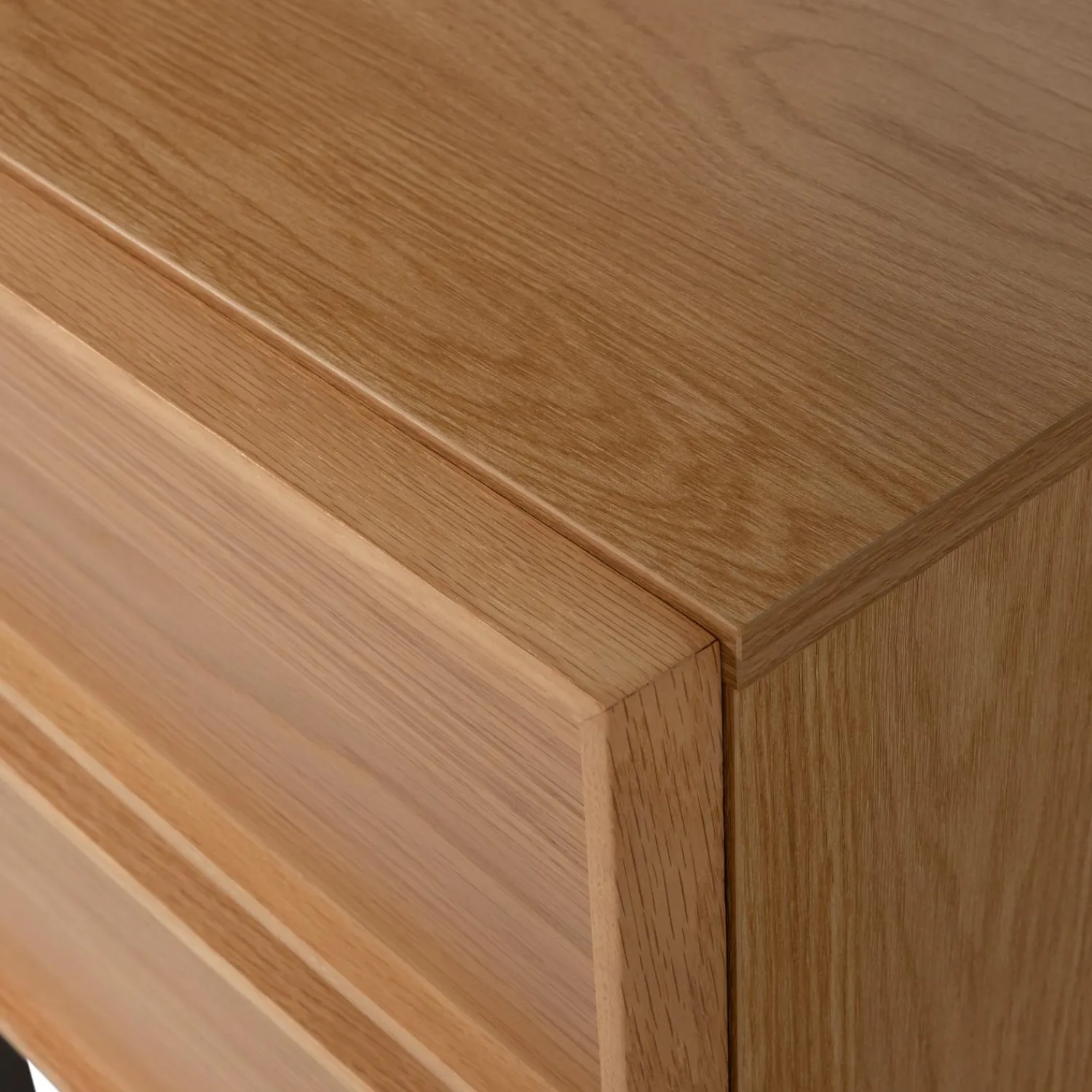 Best WOOOD Tours ladekast/nachtkastje 2 lades melamine/MDF Naturel