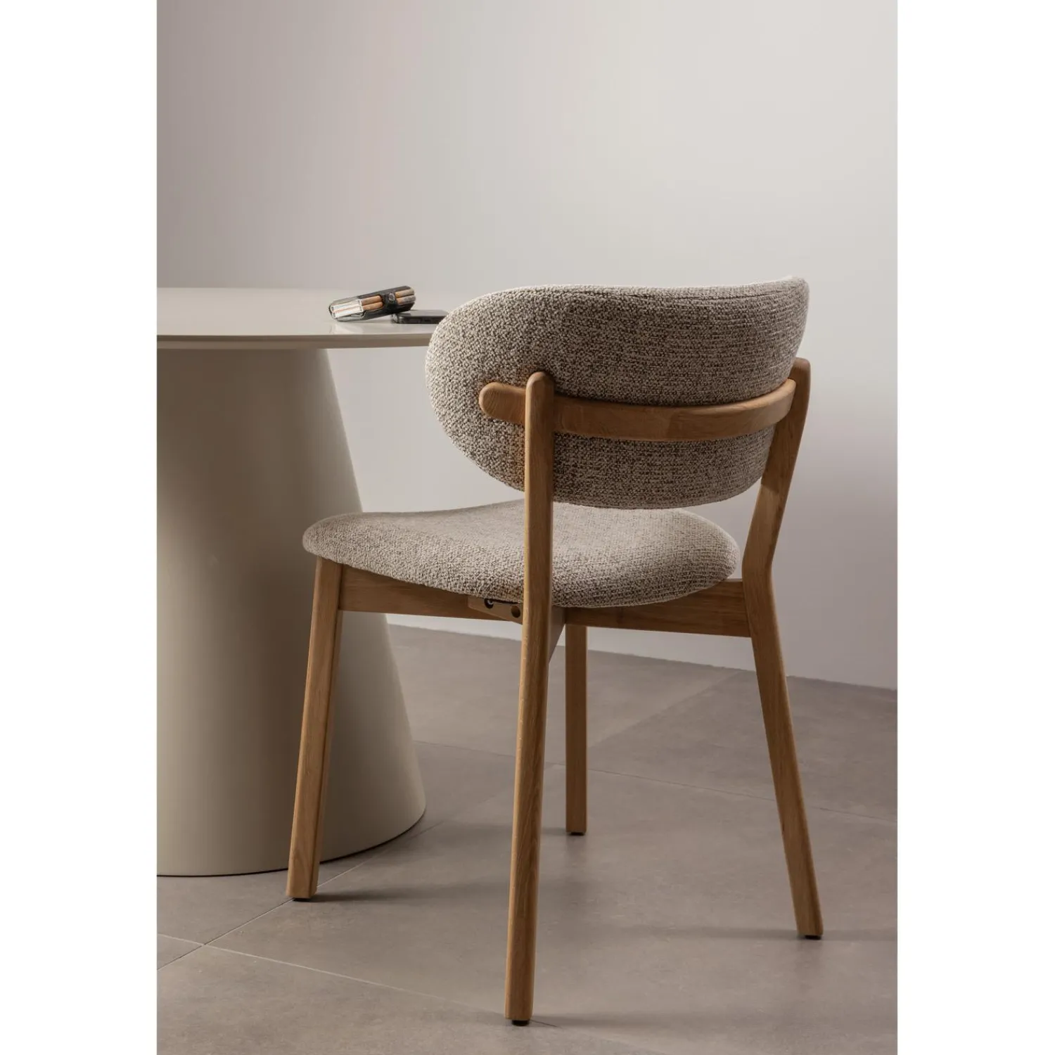 Clearance WOOOD Udar eetkamerstoel met houten frame Naturel