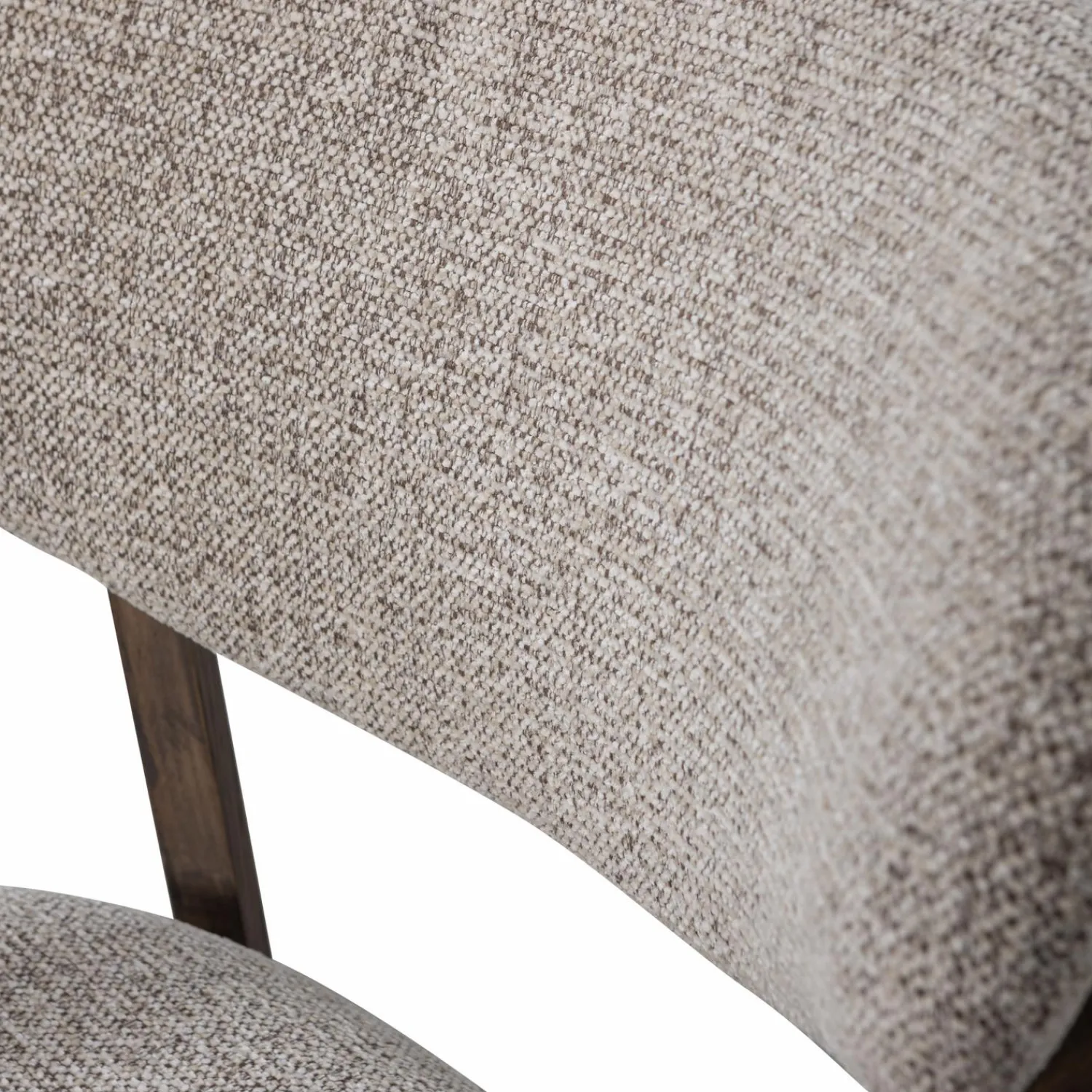 Hot WOOOD Udar fauteuil met houten frame donker Bruin