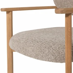 Outlet WOOOD Udar fauteuil met houten frame Naturel