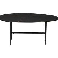 Outlet WOOOD Vajen salontafel met zwart marmeren look blad 80x60 cm