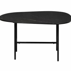 Outlet WOOOD Vajen salontafel met zwart marmeren look blad 70x70 cm