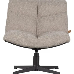 WOOOD Vinny draaifauteuil bouclé zand