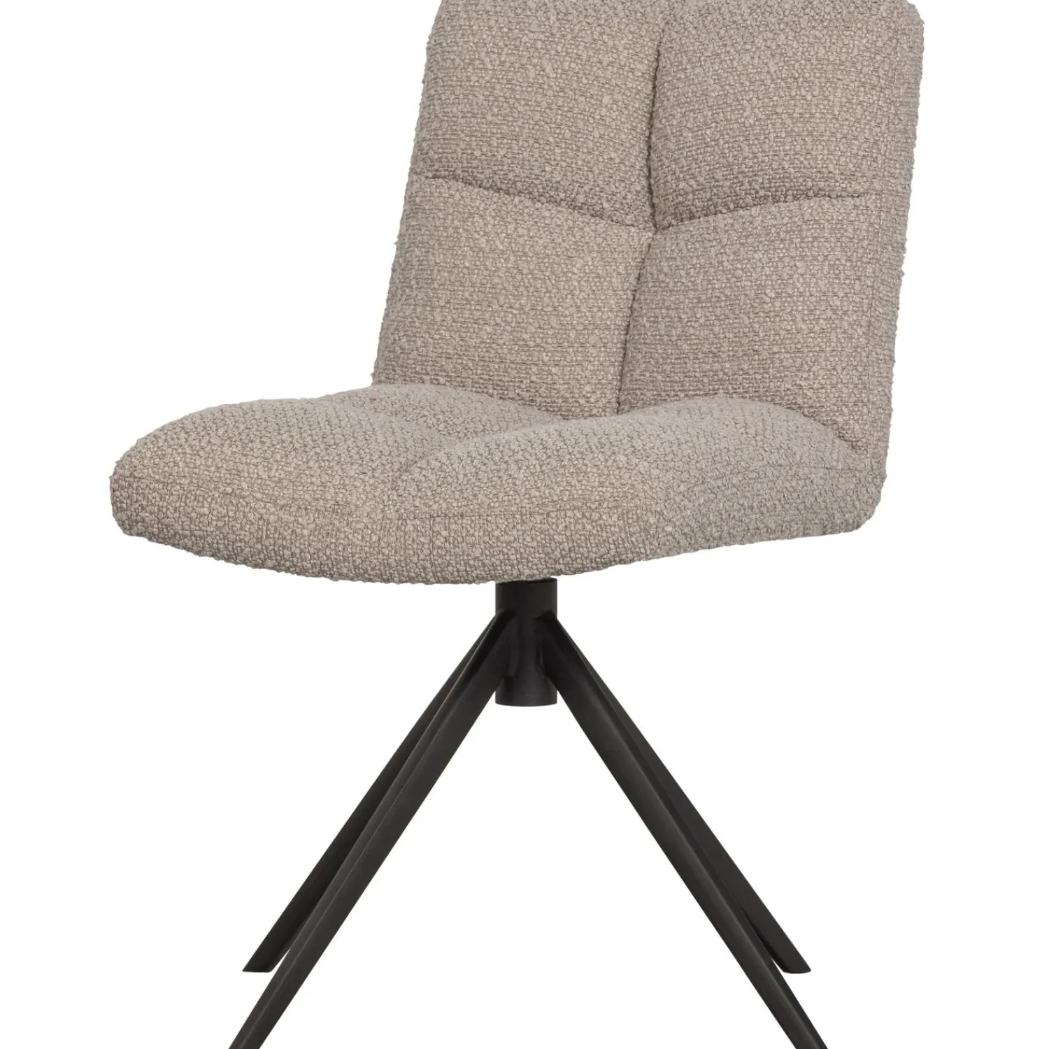 Clearance WOOOD Vinny draaistoel bouclé zand