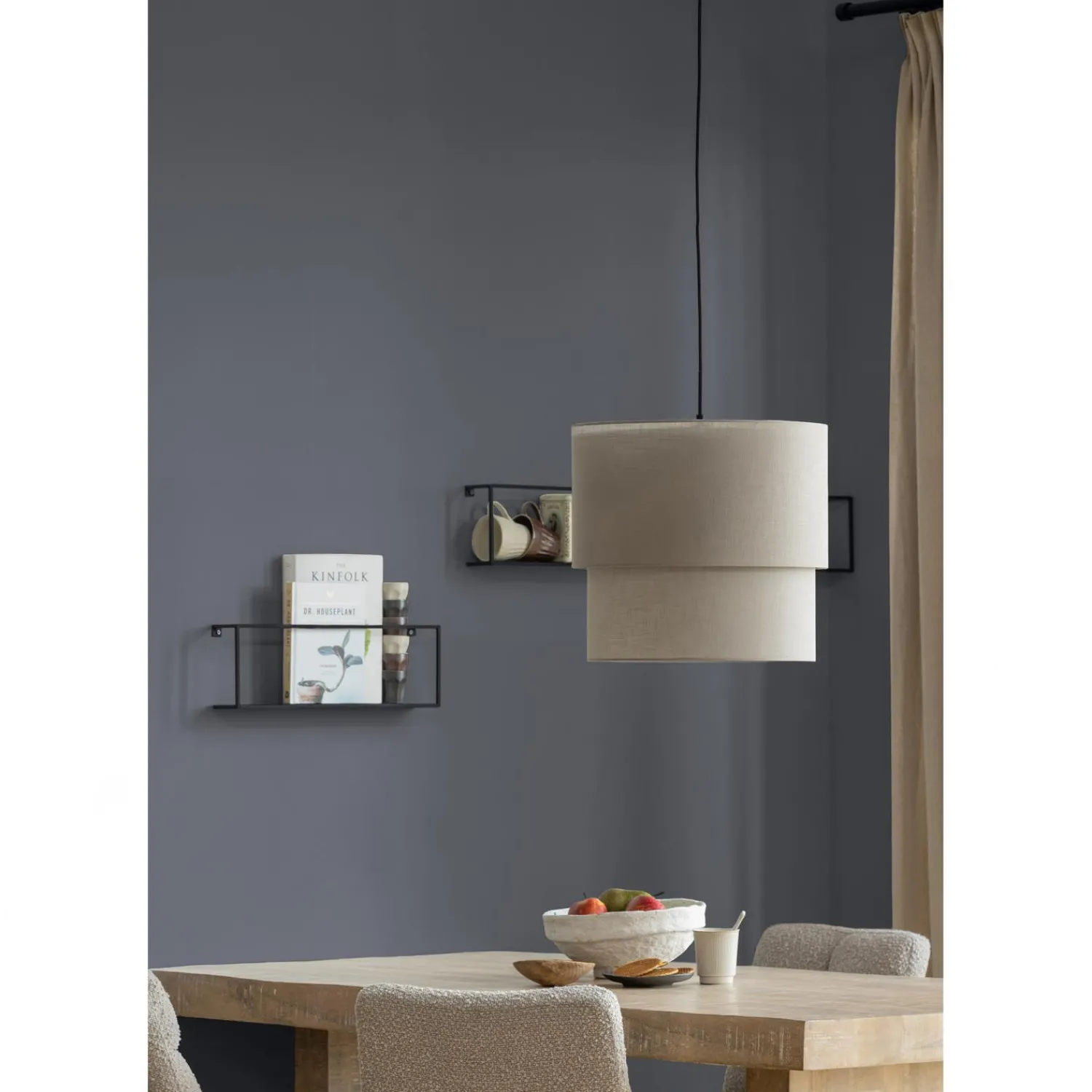 Clearance WOOOD Vinny draaistoel bouclé zand