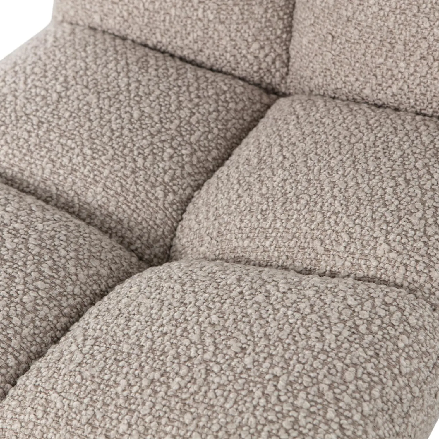 Clearance WOOOD Vinny draaistoel bouclé zand