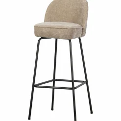 Discount WOOOD Vogue barstoel 80 cm 3D chenille Zand