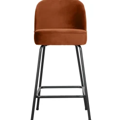 Best WOOOD Vogue barstoel 65 cm velvet Roest