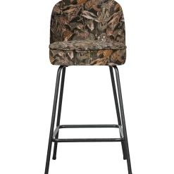 Discount WOOOD Vogue barstoel 65 cm velvet Bouquet zwart