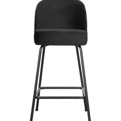 New WOOOD Vogue barstoel 65 cm velvet Zwart