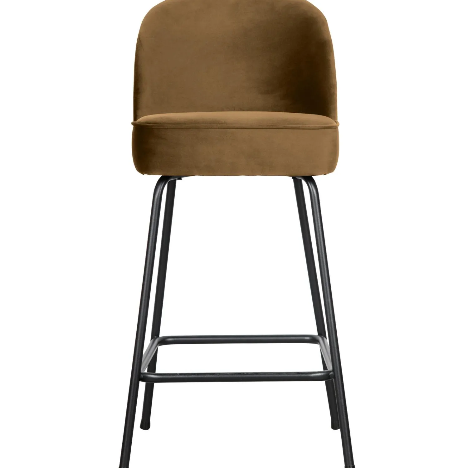 Outlet WOOOD Vogue barstoel 65 cm velvet Honinggeel