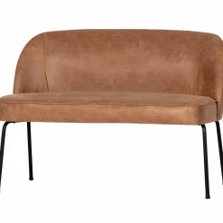 Online WOOOD Vogue eetbank leer Cognac