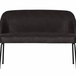 New WOOOD Vogue eetbank leer Zwart