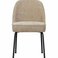 New WOOOD Vogue eetkamerstoel 3D chenille Zand