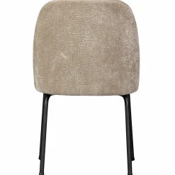 New WOOOD Vogue eetkamerstoel 3D chenille Zand