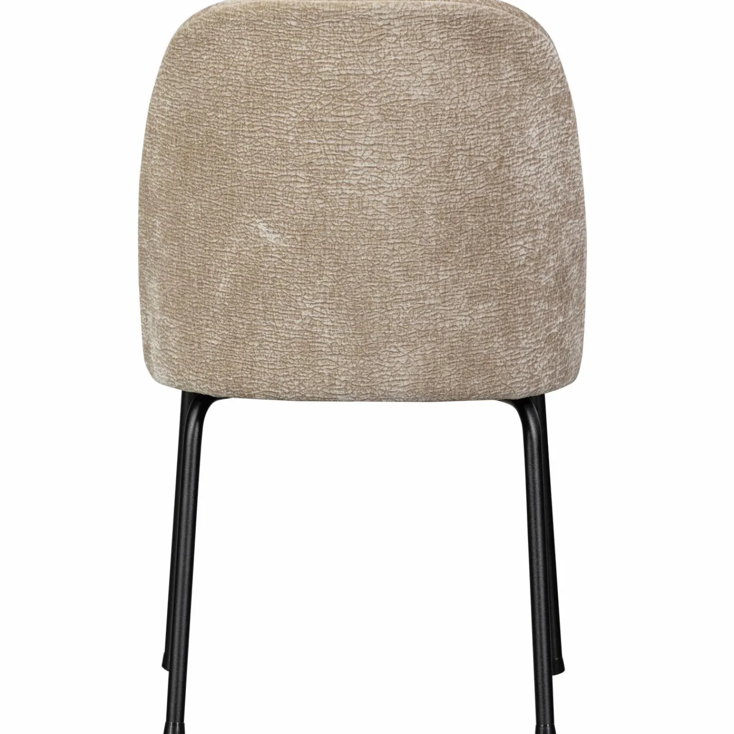 New WOOOD Vogue eetkamerstoel 3D chenille Zand