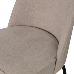 Online WOOOD Vogue eetkamerstoel geweven stof Zand