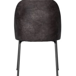 WOOOD Vogue eetkamerstoel leer Zwart