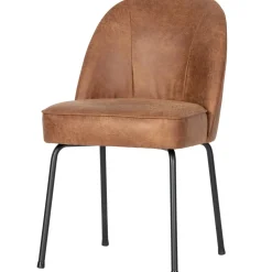 Discount WOOOD Vogue eetkamerstoel leer Cognac