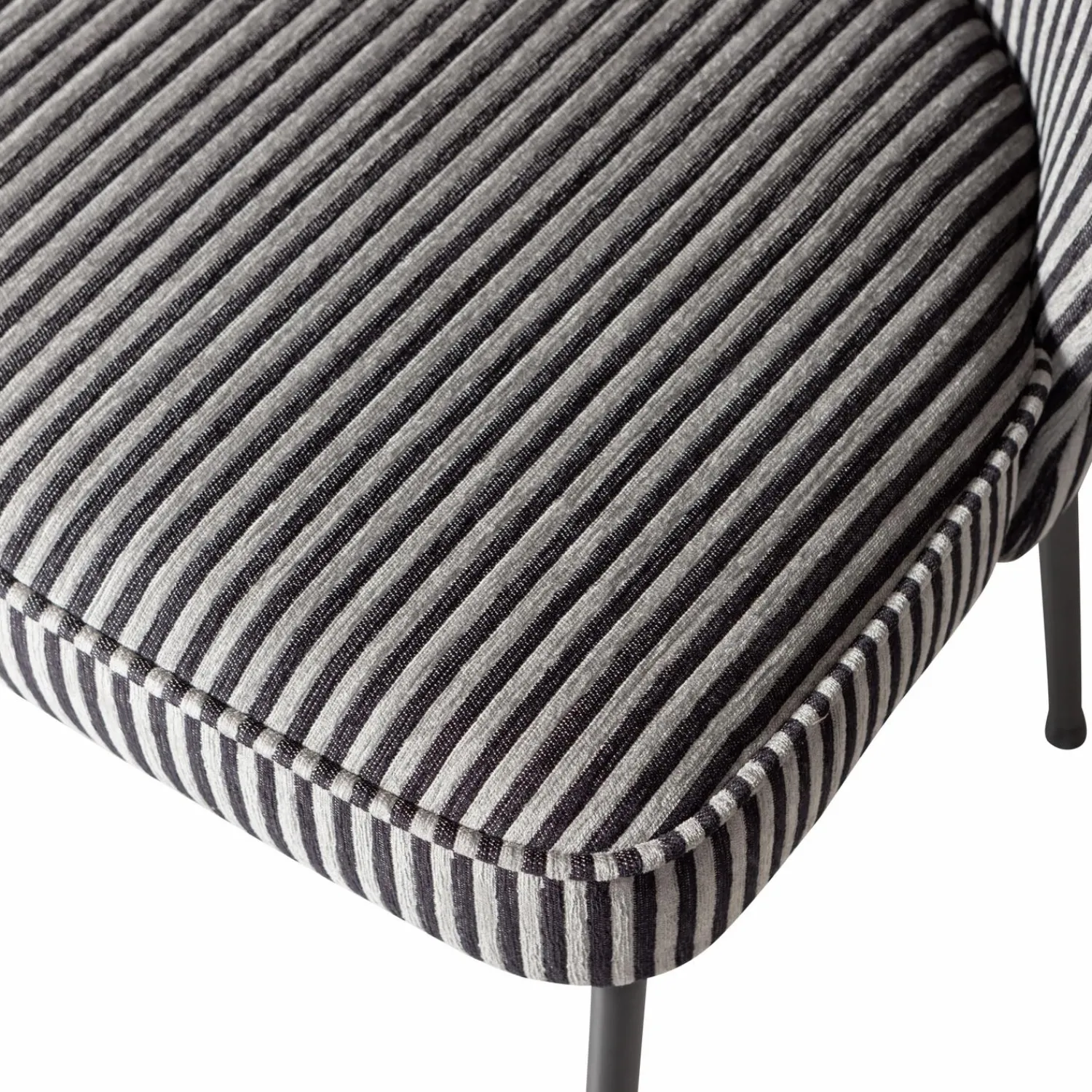 Discount WOOOD Vogue eetkamerstoel streep Zwart/grijs