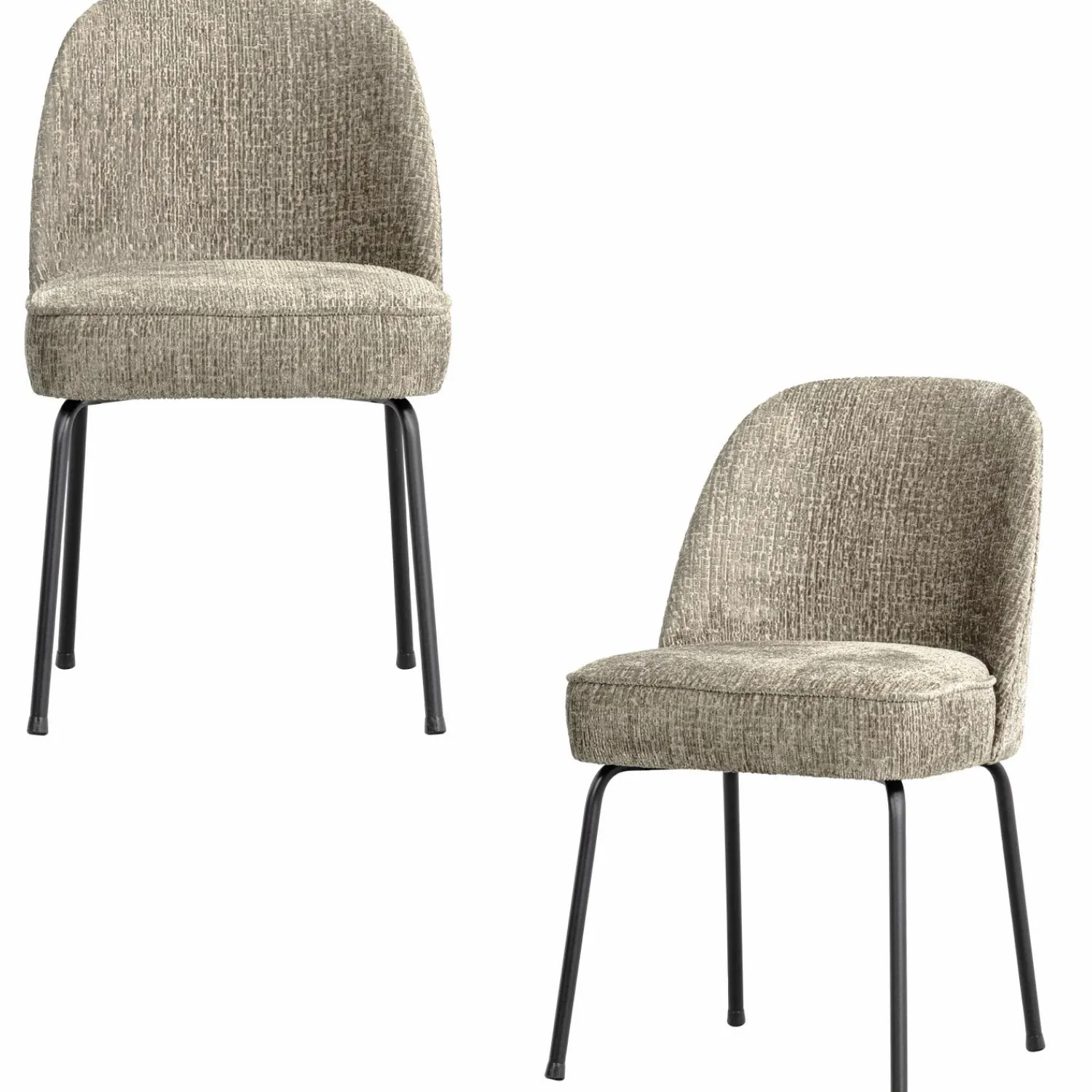 WOOOD Vogue eetkamerstoel structure velvet Wheatfield