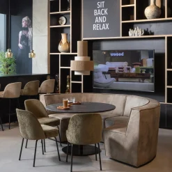 Sale WOOOD Vogue eetkamerstoel structure velvet Bonsai