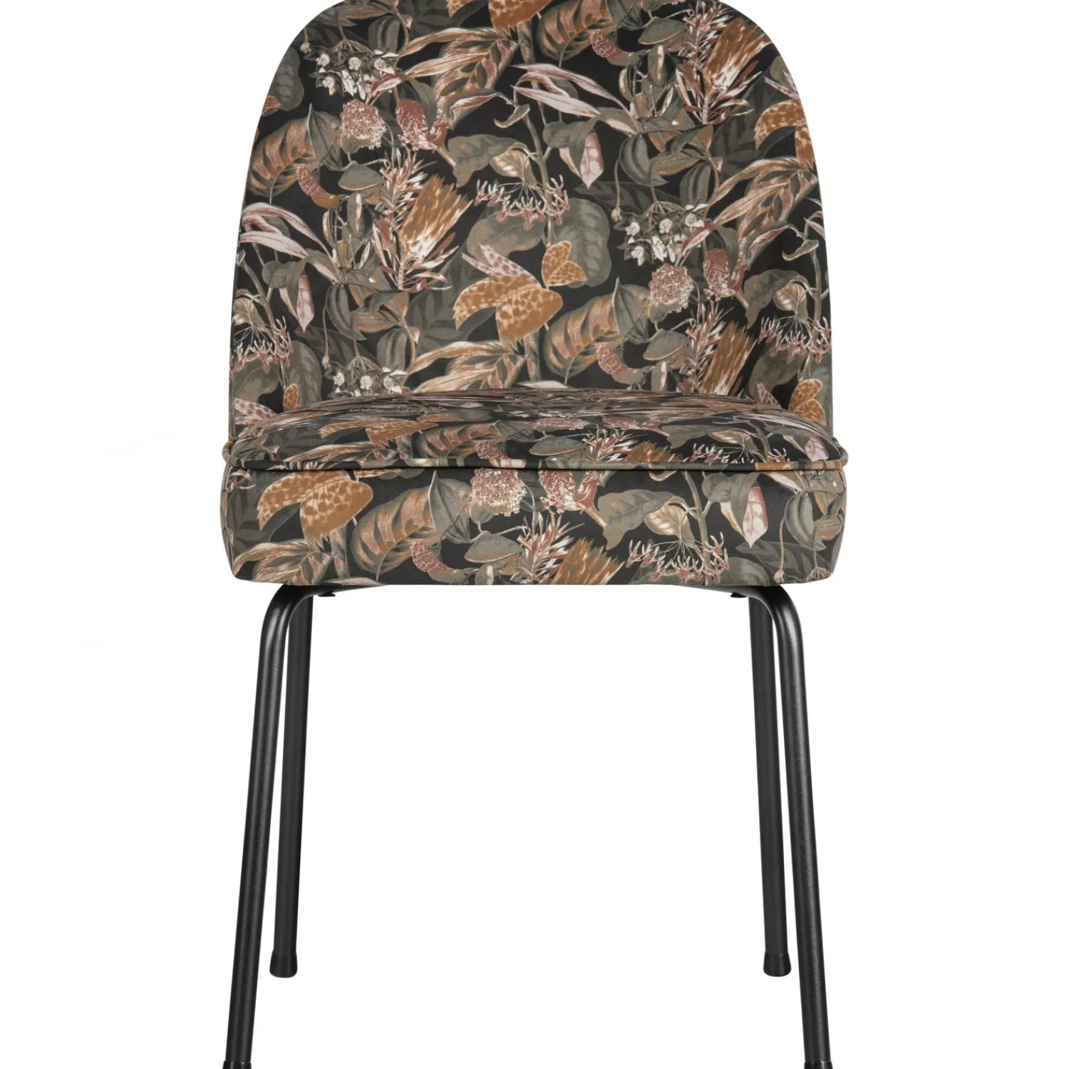 Outlet WOOOD Vogue eetkamerstoel velvet Bouquet zwart