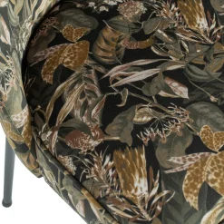 Outlet WOOOD Vogue eetkamerstoel velvet Bouquet zwart