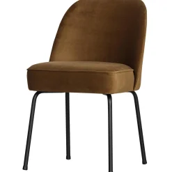 Hot WOOOD Vogue eetkamerstoel velvet Honinggeel