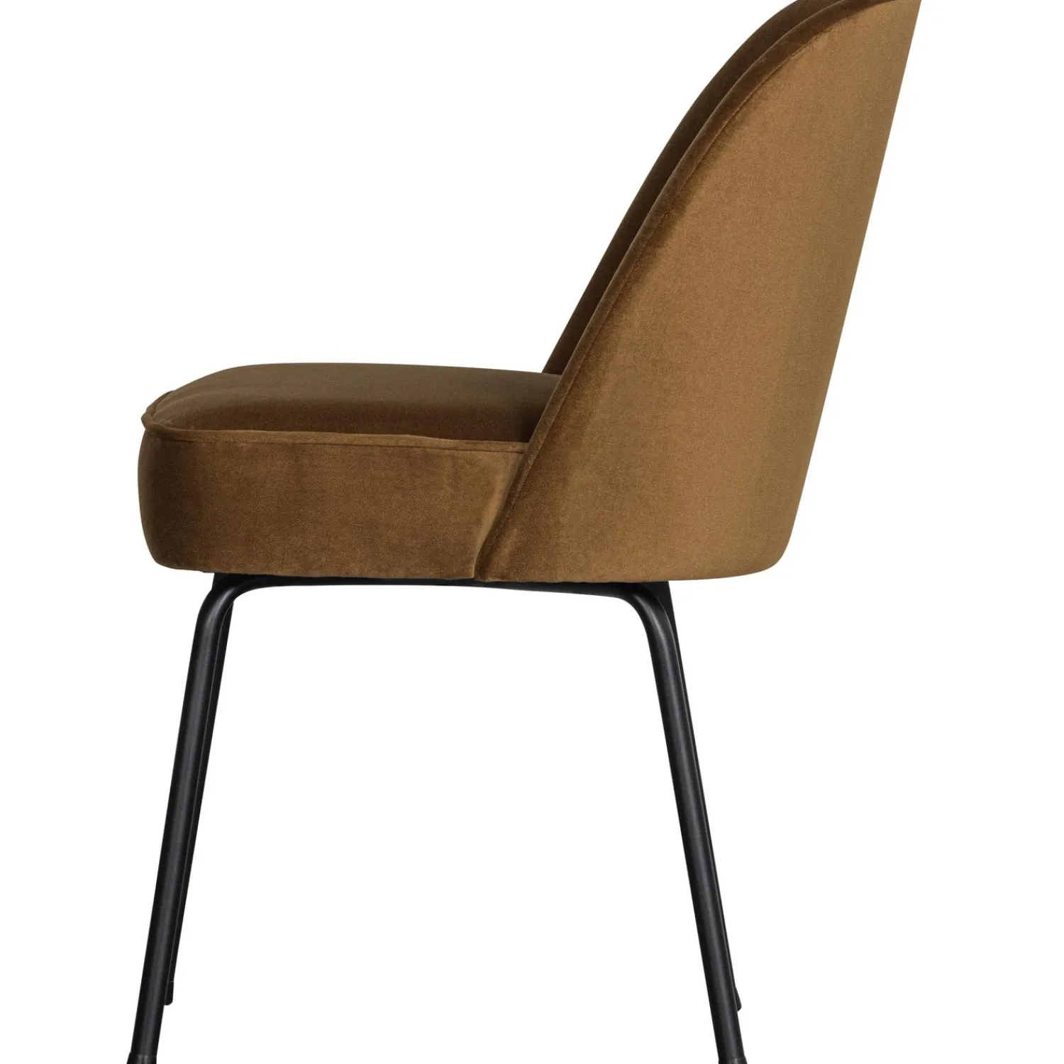 Hot WOOOD Vogue eetkamerstoel velvet Honinggeel