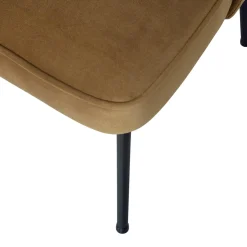 Hot WOOOD Vogue eetkamerstoel velvet Honinggeel