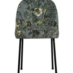 Clearance WOOOD Vogue eetkamerstoel velvet Poppy grijs