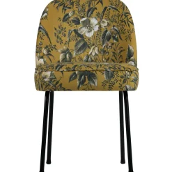 Outlet WOOOD Vogue eetkamerstoel velvet Poppy mosterd