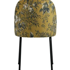 Outlet WOOOD Vogue eetkamerstoel velvet Poppy mosterd