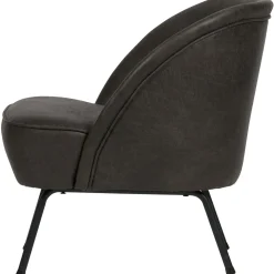 Sale WOOOD Vogue fauteuil leer Zwart