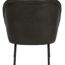 Sale WOOOD Vogue fauteuil leer Zwart