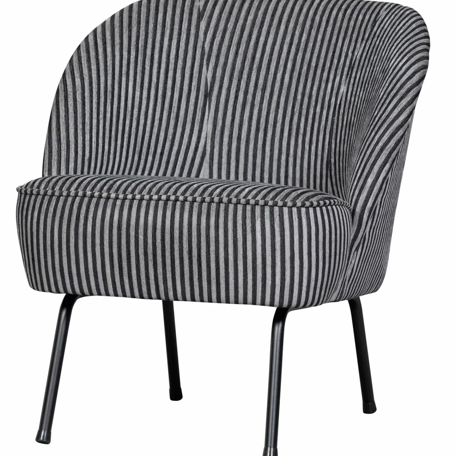 Hot WOOOD Vogue fauteuil streep Zwart/grijs
