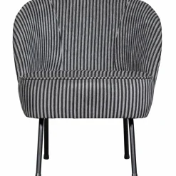 Hot WOOOD Vogue fauteuil streep Zwart/grijs