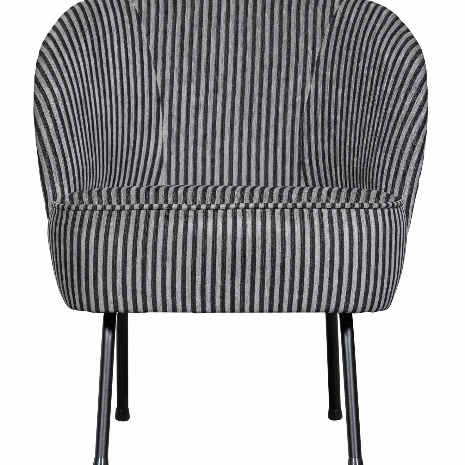 Hot WOOOD Vogue fauteuil streep Zwart/grijs